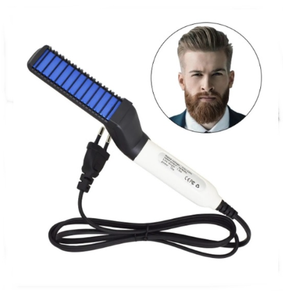 Pente Elétrico Para Barba E Cabelo Masculino