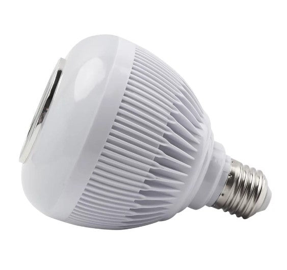 Lampada Caixa de Som Com Luz de Led e  Bluetooth